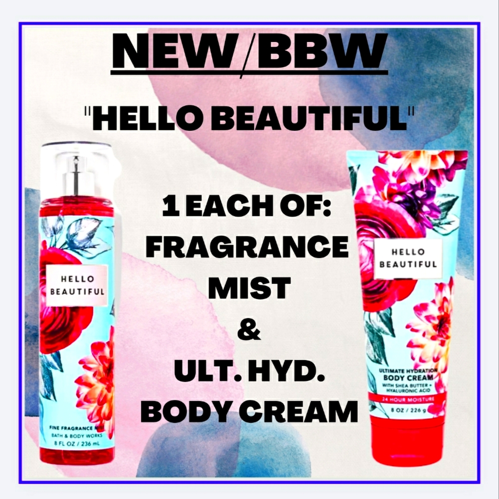 🔥 2-ITEMS"HELLO BEAUTIFUL" MIST & HYDRATING CREAM